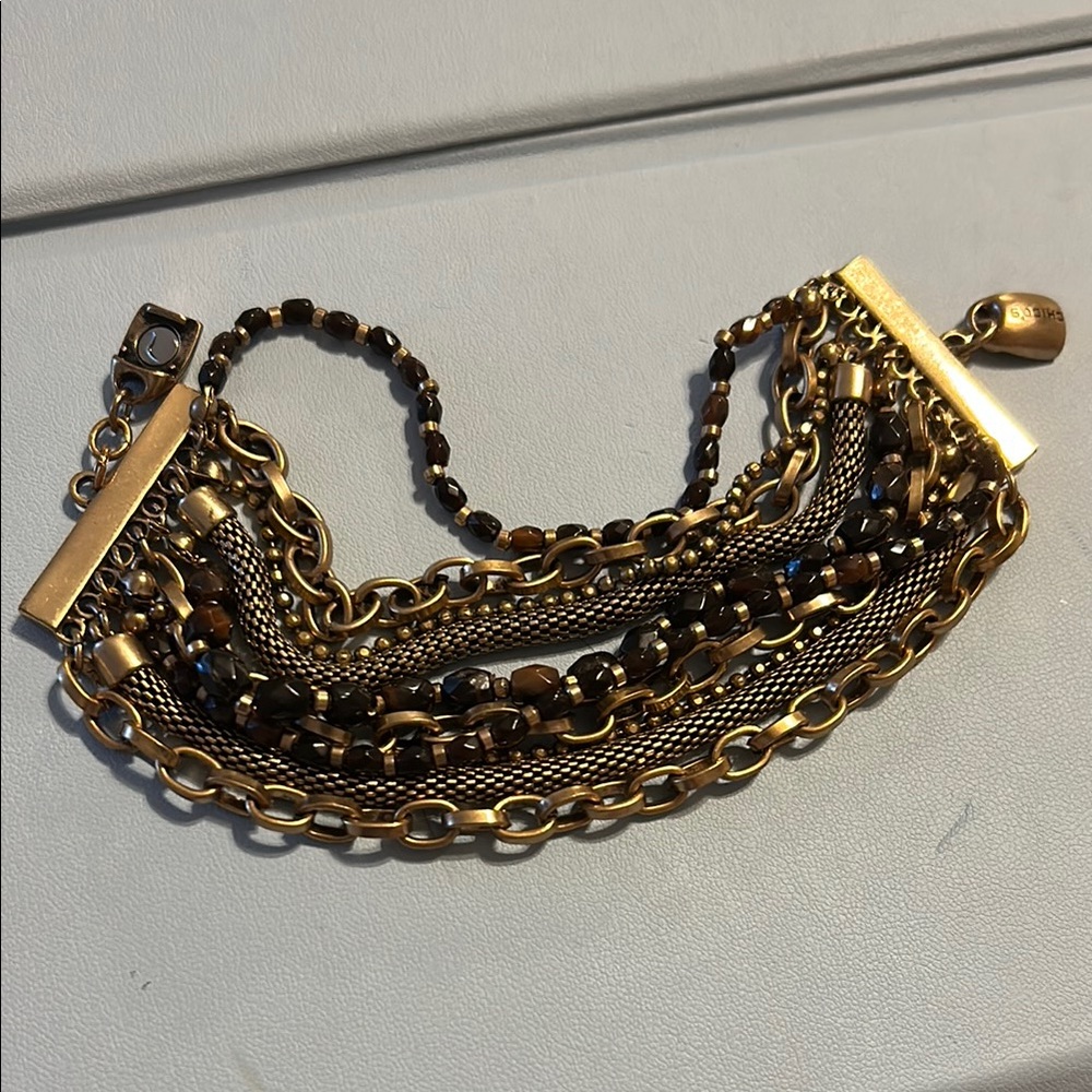 Chico’s multi layer gold-tone bracelet - Picture 2 of 7